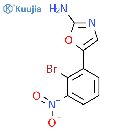 5-(2-bromo-3-nitrophenyl)-1,3-oxazol-2-amine structure