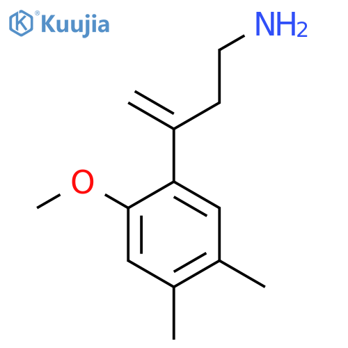 3-(2-methoxy-4,5-dimethylphenyl)but-3-en-1-amine structure