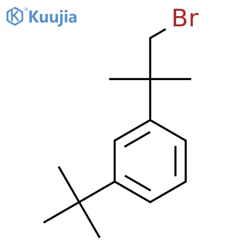 1-(1-bromo-2-methylpropan-2-yl)-3-tert-butylbenzene structure
