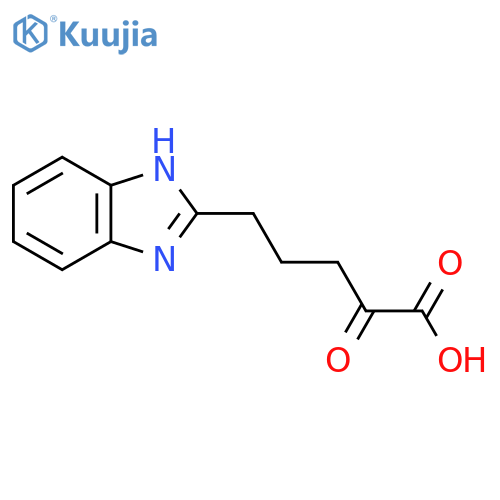 5-(1H-1,3-benzodiazol-2-yl)-2-oxopentanoic acid structure