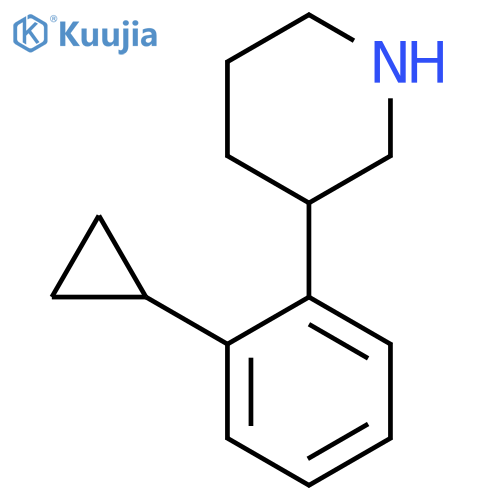 3-(2-cyclopropylphenyl)piperidine structure