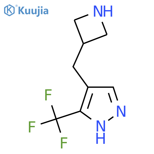 4-(azetidin-3-yl)methyl-3-(trifluoromethyl)-1H-pyrazole structure