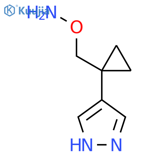 O-{1-(1H-pyrazol-4-yl)cyclopropylmethyl}hydroxylamine structure