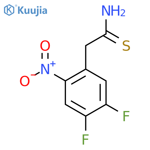 2-(4,5-difluoro-2-nitrophenyl)ethanethioamide structure