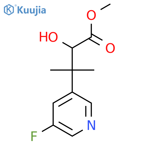 methyl 3-(5-fluoropyridin-3-yl)-2-hydroxy-3-methylbutanoate structure