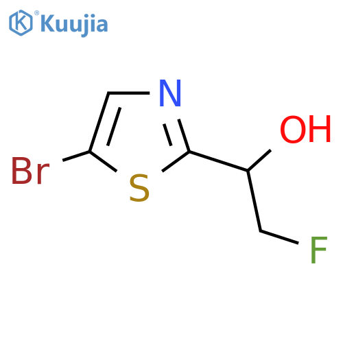 1-(5-bromo-1,3-thiazol-2-yl)-2-fluoroethan-1-ol structure
