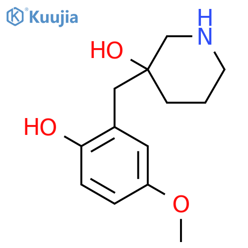 3-(2-hydroxy-5-methoxyphenyl)methylpiperidin-3-ol structure