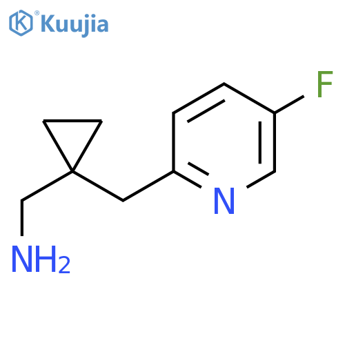 {1-(5-fluoropyridin-2-yl)methylcyclopropyl}methanamine structure
