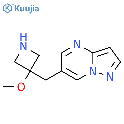 3-methoxy-3-({pyrazolo1,5-apyrimidin-6-yl}methyl)azetidine structure