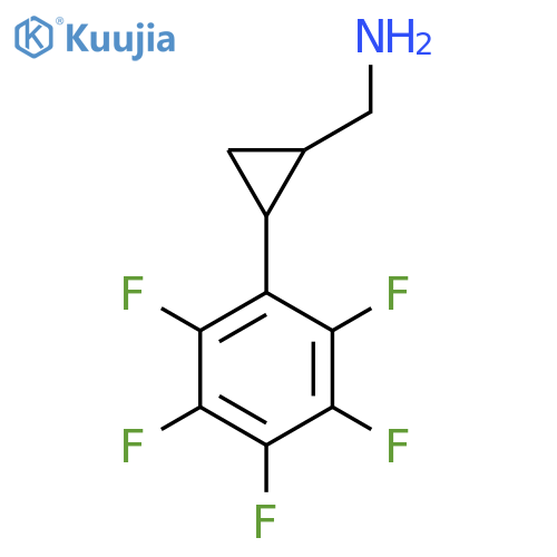 2-(pentafluorophenyl)cyclopropylmethanamine structure