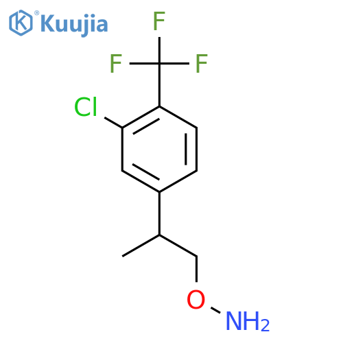 O-{2-3-chloro-4-(trifluoromethyl)phenylpropyl}hydroxylamine structure