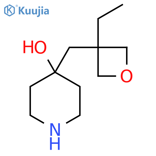 4-(3-ethyloxetan-3-yl)methylpiperidin-4-ol structure