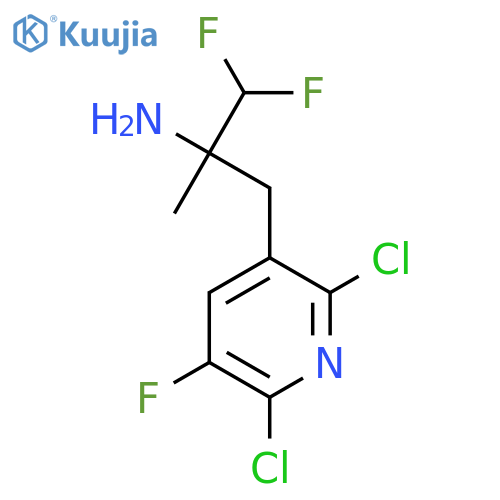 3-(2,6-dichloro-5-fluoropyridin-3-yl)-1,1-difluoro-2-methylpropan-2-amine structure