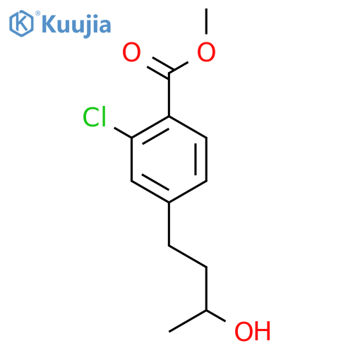 methyl 2-chloro-4-(3-hydroxybutyl)benzoate structure
