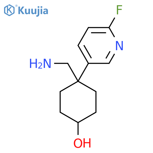 4-(aminomethyl)-4-(6-fluoropyridin-3-yl)cyclohexan-1-ol structure