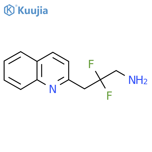 2,2-difluoro-3-(quinolin-2-yl)propan-1-amine structure