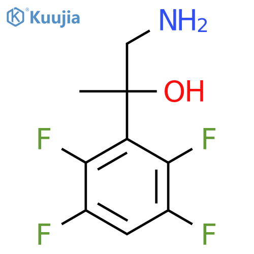 1-amino-2-(2,3,5,6-tetrafluorophenyl)propan-2-ol structure