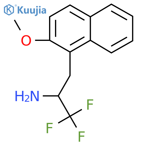 1,1,1-trifluoro-3-(2-methoxynaphthalen-1-yl)propan-2-amine structure