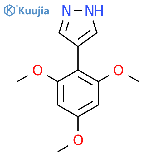 4-(2,4,6-trimethoxyphenyl)-1H-pyrazole structure