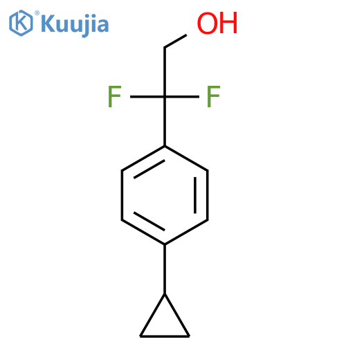 2-(4-cyclopropylphenyl)-2,2-difluoroethan-1-ol structure