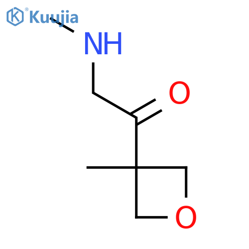2-(methylamino)-1-(3-methyloxetan-3-yl)ethan-1-one structure