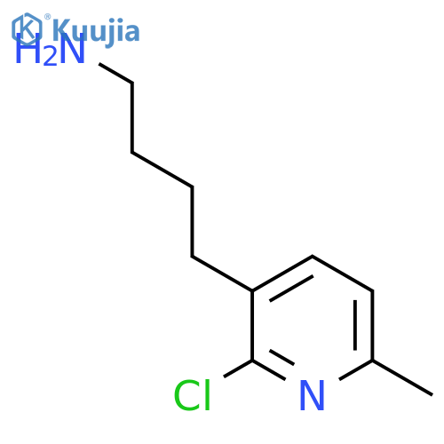 4-(2-Chloro-6-methylpyridin-3-yl)butan-1-amine structure