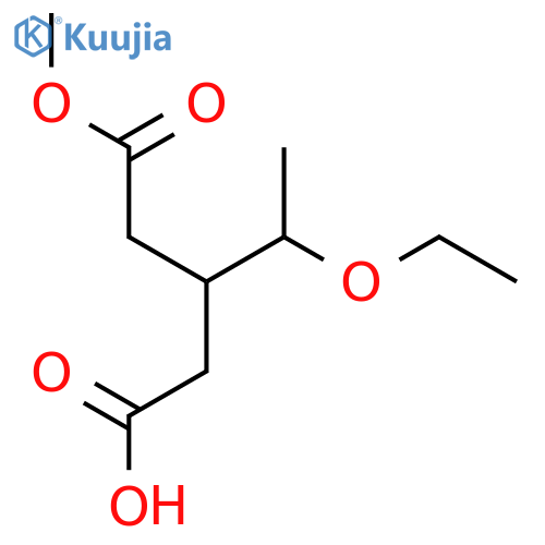4-ethoxy-3-(2-methoxy-2-oxoethyl)pentanoic acid structure