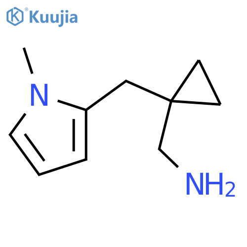 {1-(1-methyl-1H-pyrrol-2-yl)methylcyclopropyl}methanamine structure