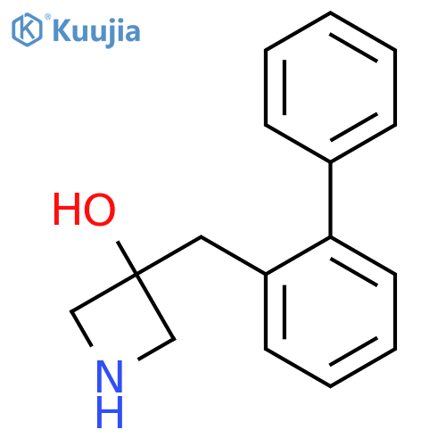 3-(2-phenylphenyl)methylazetidin-3-ol structure
