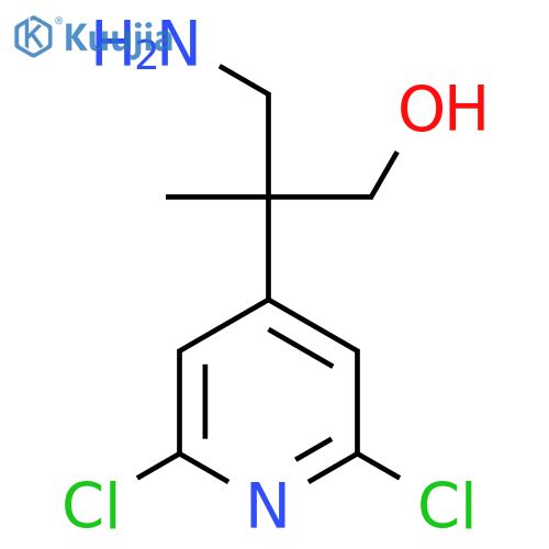 3-amino-2-(2,6-dichloropyridin-4-yl)-2-methylpropan-1-ol structure