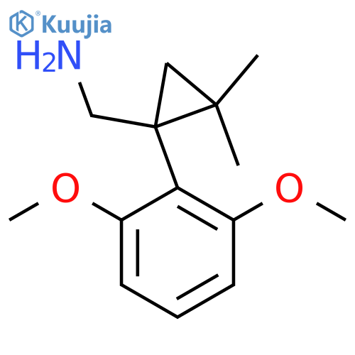 1-(2,6-dimethoxyphenyl)-2,2-dimethylcyclopropylmethanamine structure