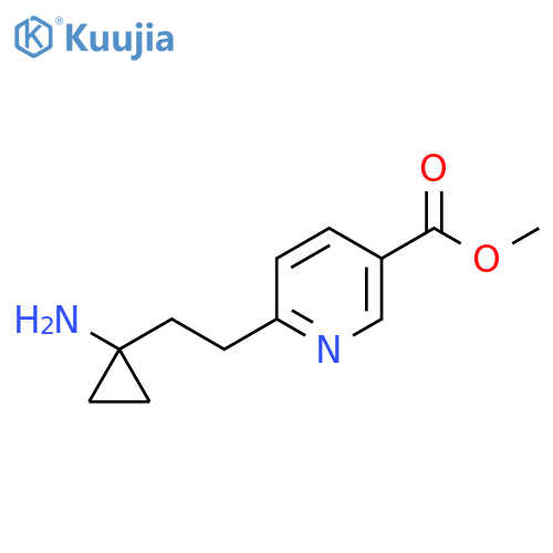 methyl 6-2-(1-aminocyclopropyl)ethylpyridine-3-carboxylate structure