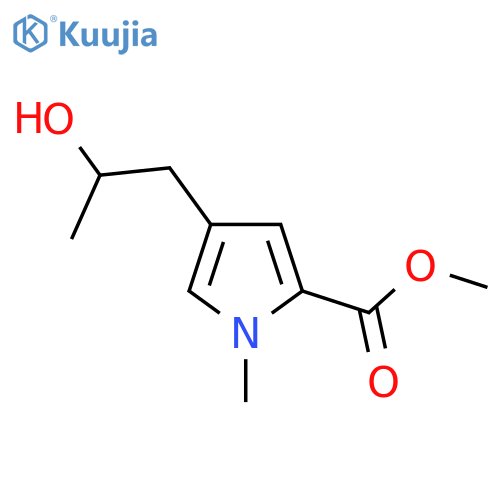methyl 4-(2-hydroxypropyl)-1-methyl-1H-pyrrole-2-carboxylate structure