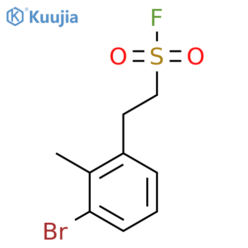2-(3-bromo-2-methylphenyl)ethane-1-sulfonyl fluoride structure