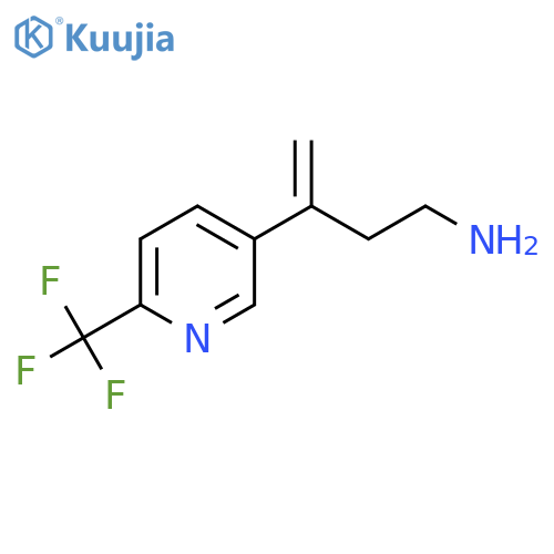 3-6-(trifluoromethyl)pyridin-3-ylbut-3-en-1-amine structure