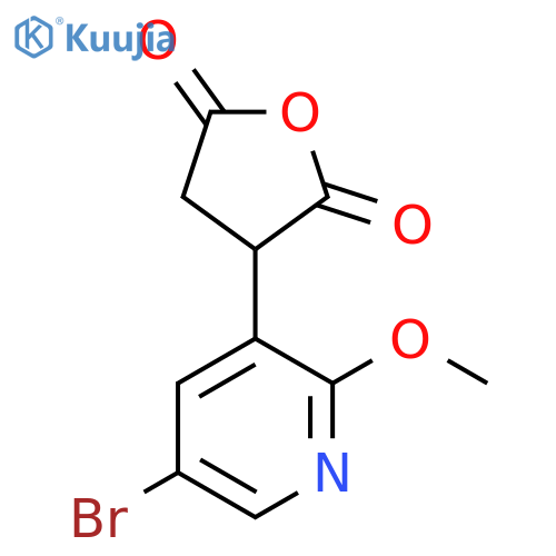 3-(5-bromo-2-methoxypyridin-3-yl)oxolane-2,5-dione structure