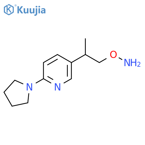 O-{2-6-(pyrrolidin-1-yl)pyridin-3-ylpropyl}hydroxylamine structure