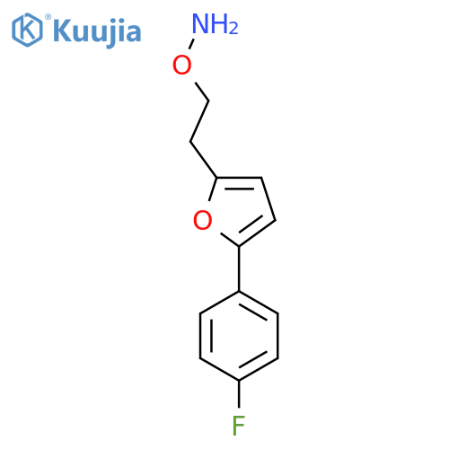 O-{2-5-(4-fluorophenyl)furan-2-ylethyl}hydroxylamine structure
