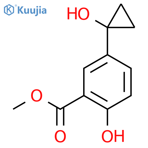 methyl 2-hydroxy-5-(1-hydroxycyclopropyl)benzoate structure