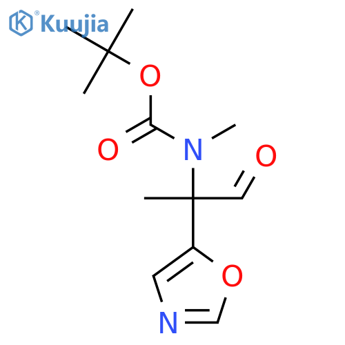 tert-butyl N-methyl-N-2-(1,3-oxazol-5-yl)-1-oxopropan-2-ylcarbamate structure
