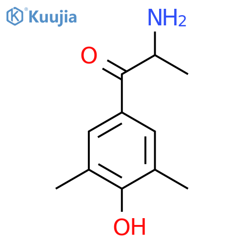2-Amino-1-(4-hydroxy-3,5-dimethylphenyl)propan-1-one structure