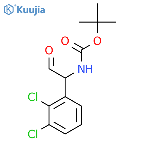tert-butyl N-1-(2,3-dichlorophenyl)-2-oxoethylcarbamate structure