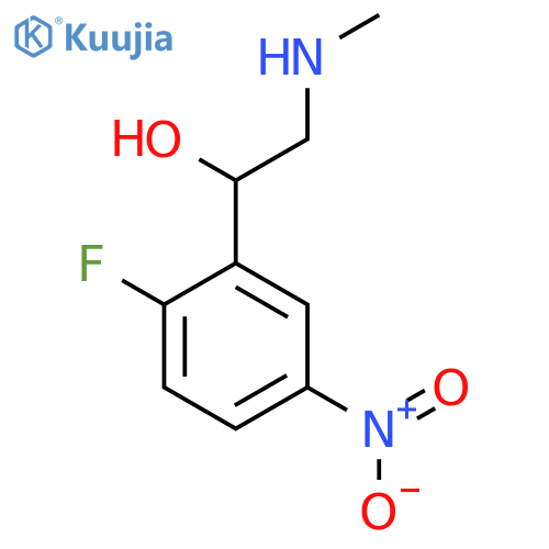 1-(2-fluoro-5-nitrophenyl)-2-(methylamino)ethan-1-ol structure