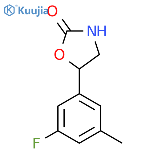 5-(3-fluoro-5-methylphenyl)-1,3-oxazolidin-2-one structure