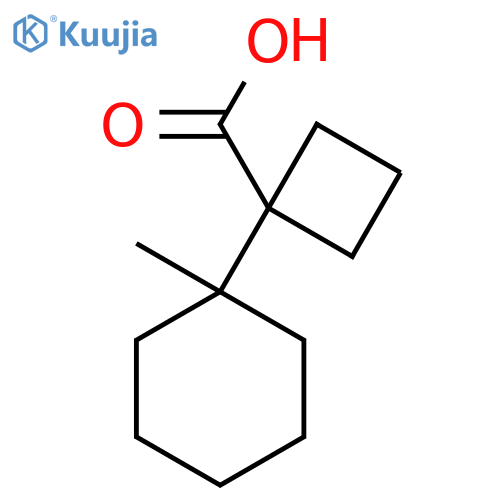 1-(1-methylcyclohexyl)cyclobutane-1-carboxylic acid structure