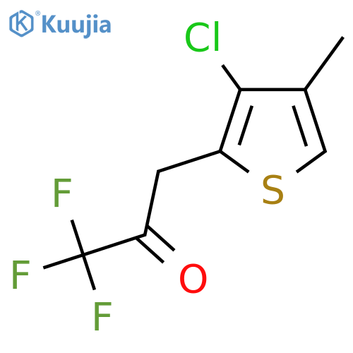 3-(3-chloro-4-methylthiophen-2-yl)-1,1,1-trifluoropropan-2-one structure
