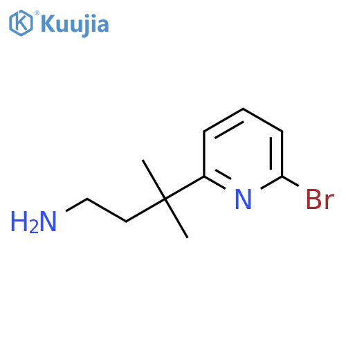 3-(6-bromopyridin-2-yl)-3-methylbutan-1-amine structure