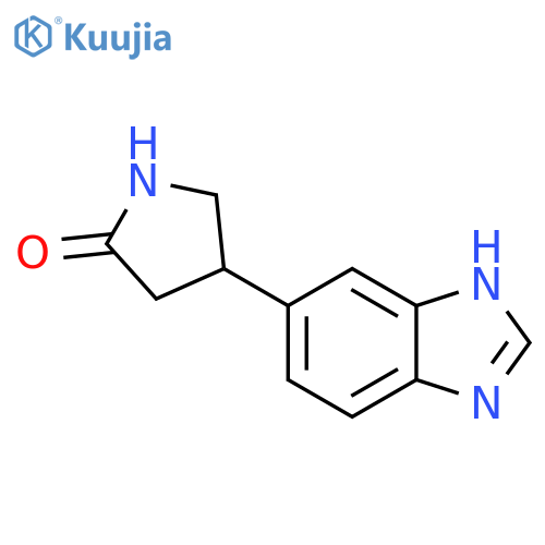 4-(1H-1,3-benzodiazol-5-yl)pyrrolidin-2-one structure