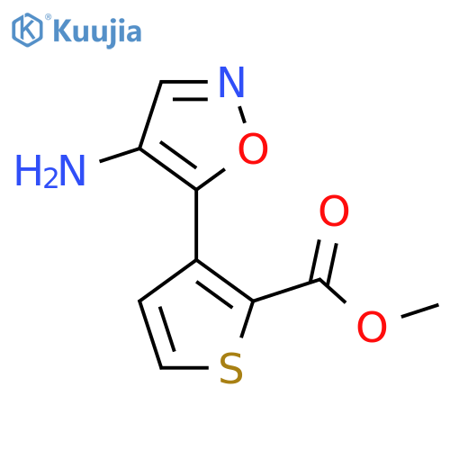 methyl 3-(4-amino-1,2-oxazol-5-yl)thiophene-2-carboxylate structure