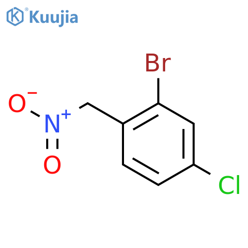 2-bromo-4-chloro-1-(nitromethyl)benzene structure